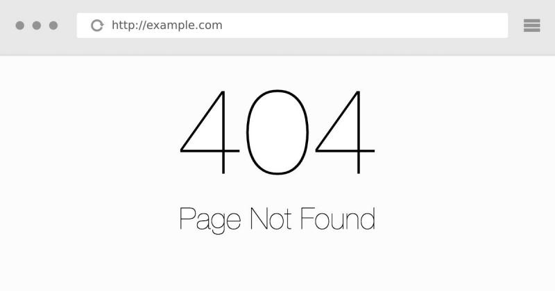 Website Error Page “404 Page Not Found”