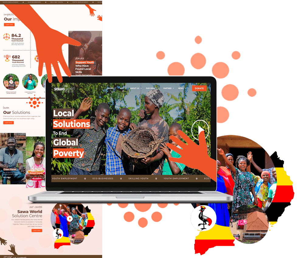 Sawa World Web Design Mockup