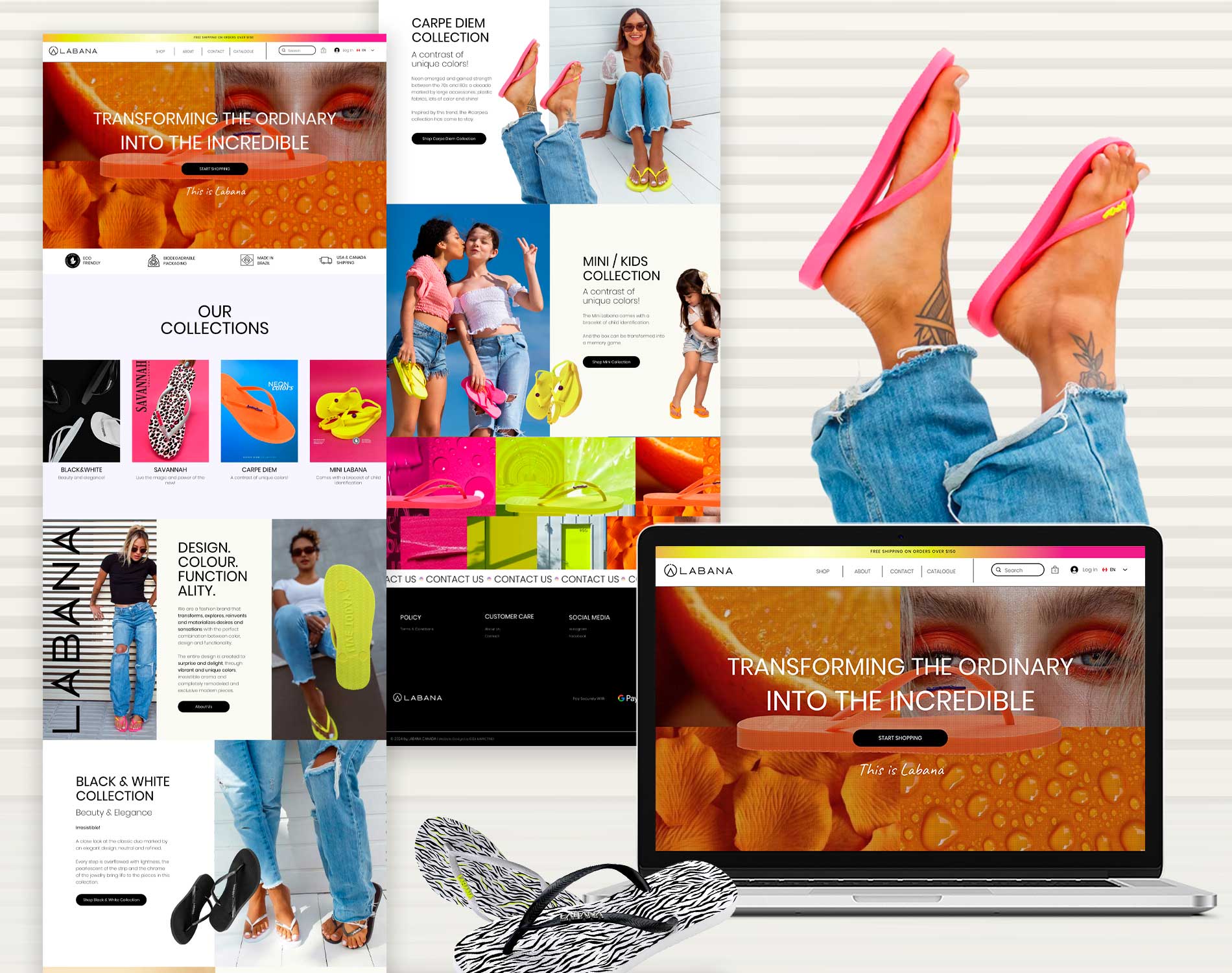 Labana E-Commerce Website Design Mockup